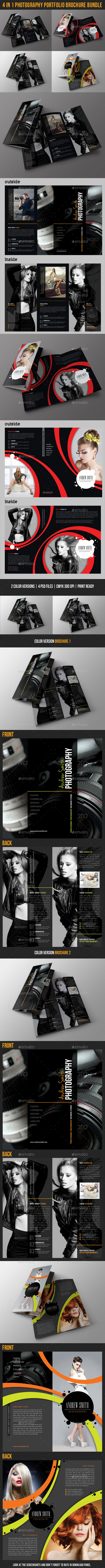 GraphicRiver 4 in 1 Photography Portfolio Brochure Bundle 02 10124765 GraphicRiver 4 in 1 Photography Portfolio Brochure Bundle 02 10124765