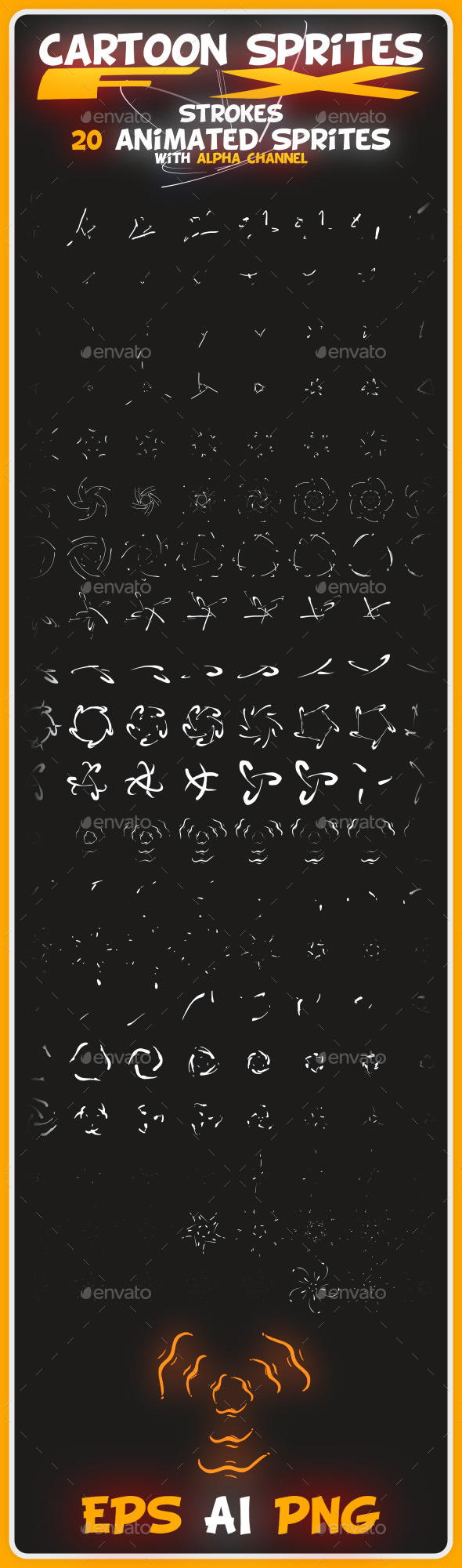 GraphicRiver Cartoon Sprites FX Strokes 10124961 GraphicRiver Cartoon Sprites FX Strokes 10124961