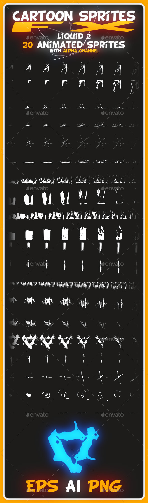 Cartoon Sprites FX Liquid 2 Cartoon Sprites FX Liquid 2
