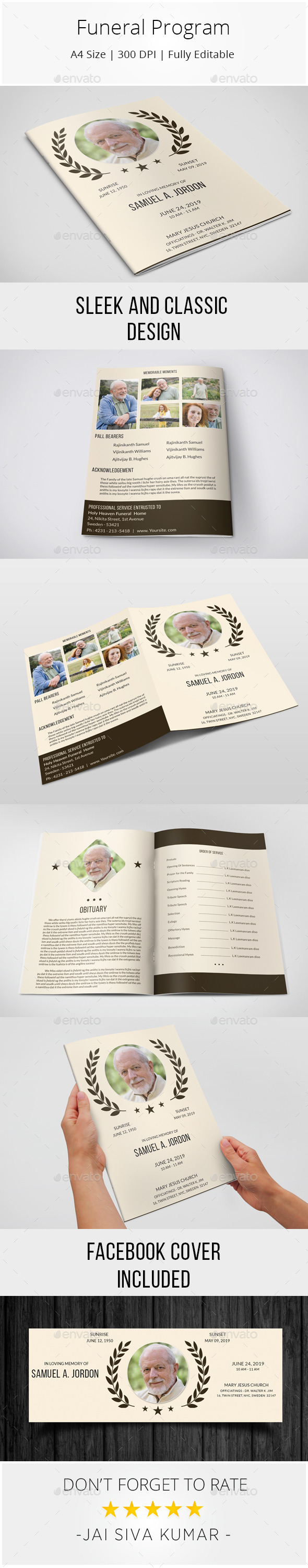 GraphicRiver Funeral Program Template 10124999 GraphicRiver Funeral Program Template 10124999