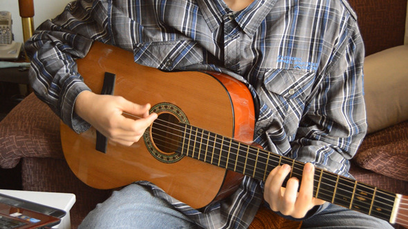VideoHive Man Playing An Acoustic Guitar 10125003 VideoHive Man Playing An Acoustic Guitar 10125003