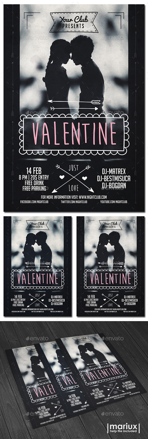 GraphicRiver Valentine Flyer 10098529 GraphicRiver Valentine Flyer 10098529