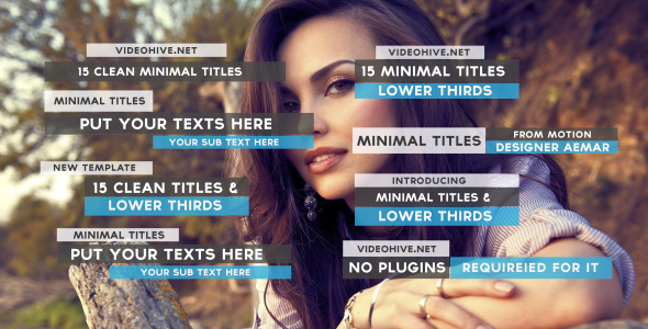 Free download 15 Clean Minimal Titles nulled Videohive