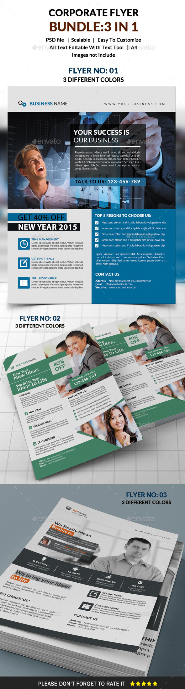 GraphicRiver Corporate Flyer Bundle 3 in 1 10126643 GraphicRiver Corporate Flyer Bundle 3 in 1 10126643