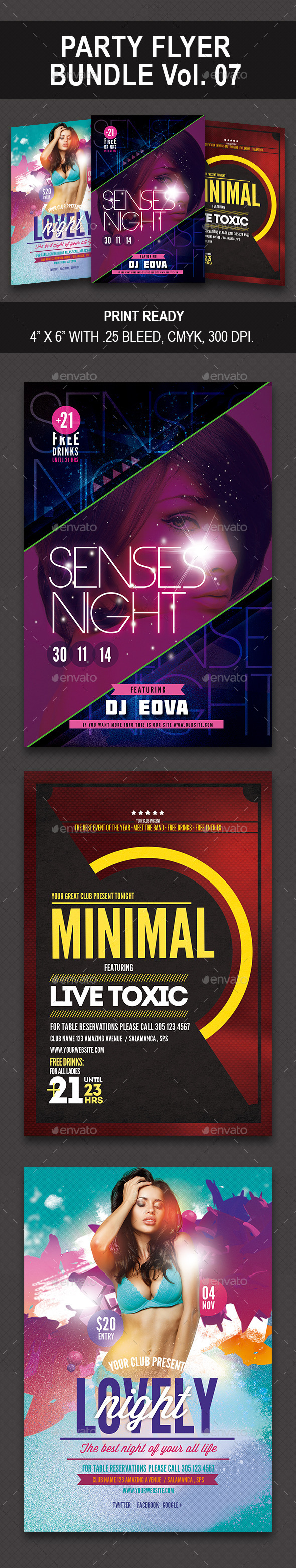 GraphicRiver Party Flyer Bundle 07 10126755 GraphicRiver Party Flyer Bundle 07 10126755