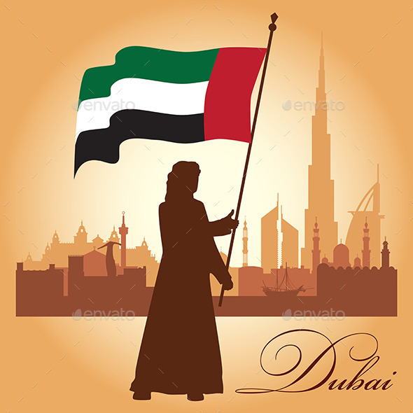 GraphicRiver Dubai City Skyline Silhouette Background 10126852 GraphicRiver Dubai City Skyline Silhouette Background 10126852