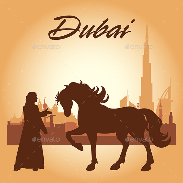 GraphicRiver Dubai City Skyline Silhouette Background 10126856 GraphicRiver Dubai City Skyline Silhouette Background 10126856