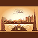 Dubai City Skyline Silhouette Background Dubai City Skyline Silhouette Background - GraphicRiver Item for Sale