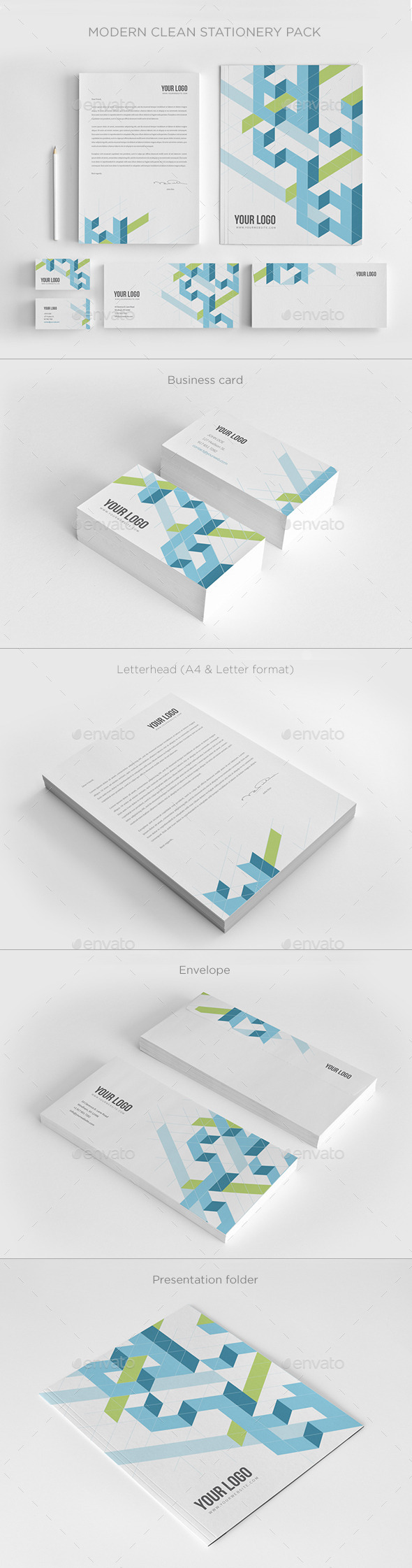 GraphicRiver Modern Clean Stationery 10127614 GraphicRiver Modern Clean Stationery 10127614