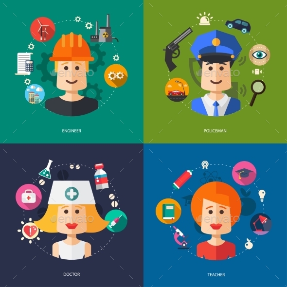 GraphicRiver People Professions 10128078 GraphicRiver People Professions 10128078