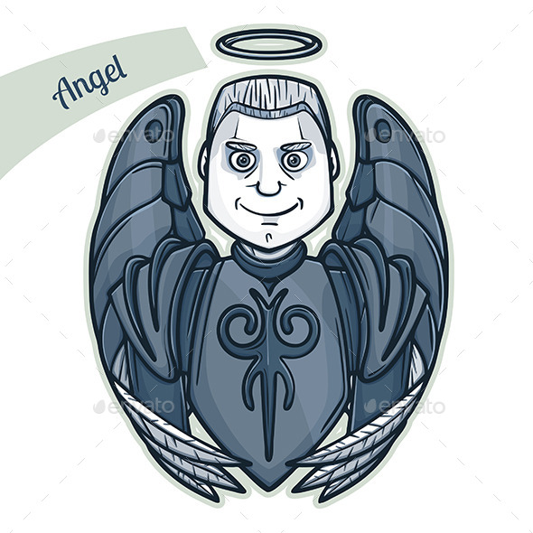 GraphicRiver Sticker Angel 10130009 GraphicRiver Sticker Angel 10130009