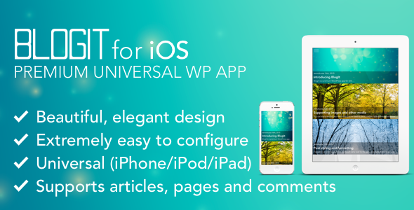 CodeCanyon BlogIt Premium WordPress App for iOS Push iPad 10131009 CodeCanyon BlogIt Premium WordPress App for iOS Push iPad 10131009