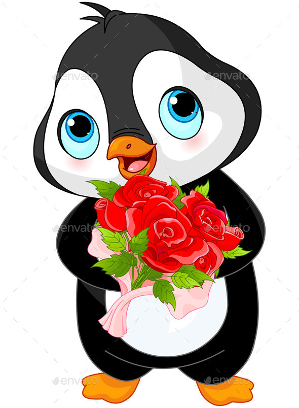 GraphicRiver Valentine Day Penguin 10132279 GraphicRiver Valentine Day Penguin 10132279