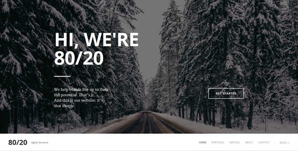 ThemeForest 80 20 Responsive Retina Parallax Drupal One-Page 10132903