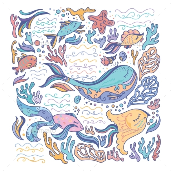 GraphicRiver Colorful Sea Illustration 10132904 GraphicRiver Colorful Sea Illustration 10132904