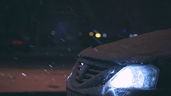 VideoHive Snow And Car At Night 2 Pack 10133411 VideoHive Snow And Car At Night 2 Pack 10133411