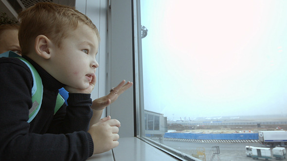 VideoHive Mother And Son At Airport Spending Time Looking 10133464 VideoHive Mother And Son At Airport Spending Time Looking 10133464