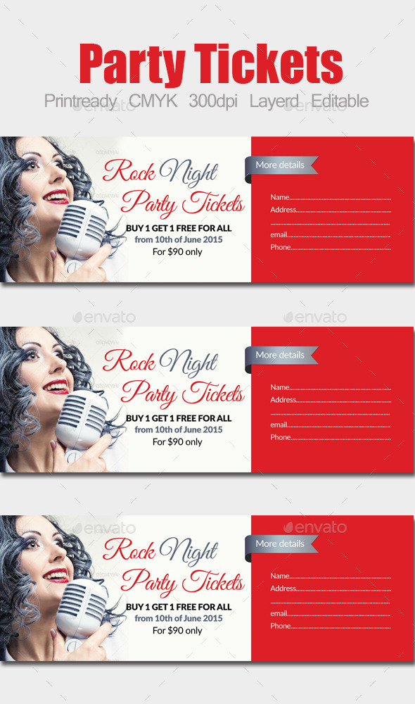 GraphicRiver Concert Party Ticket 10133626 GraphicRiver Concert Party Ticket 10133626