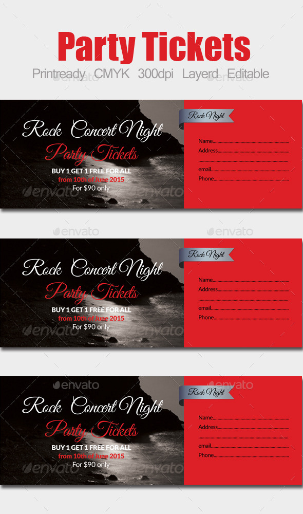 GraphicRiver Special Party Event Ticket 10134029 GraphicRiver Special Party Event Ticket 10134029