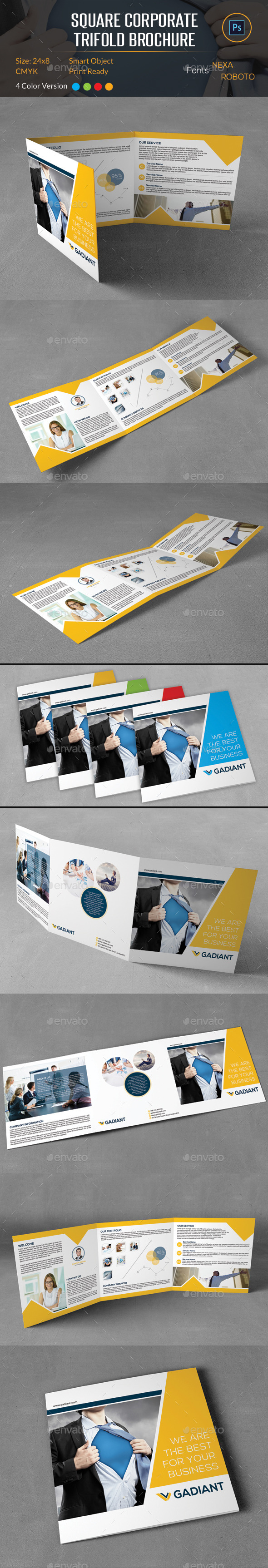 GraphicRiver Square Corporate Trifold Brochure 10134180 GraphicRiver Square Corporate Trifold Brochure 10134180