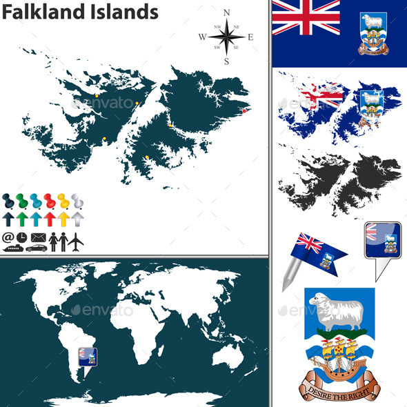 GraphicRiver Map of Falkland Islands 10135345 GraphicRiver Map of Falkland Islands 10135345