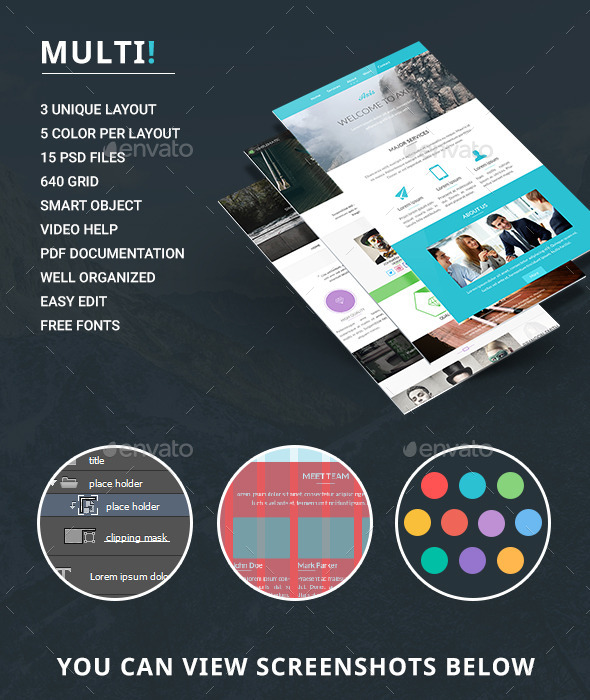 GraphicRiver Multi E-newsletter 10106783 GraphicRiver Multi E-newsletter 10106783