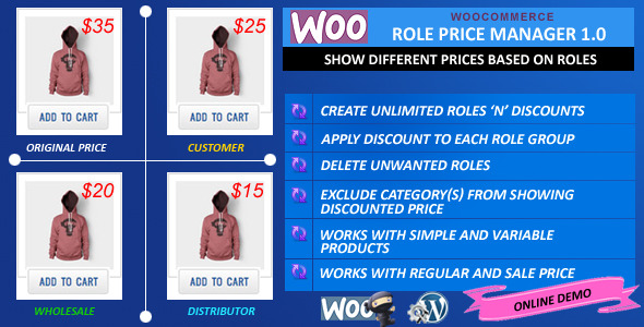 CodeCanyon WooCommerce Role Price Manager 10135760 CodeCanyon WooCommerce Role Price Manager 10135760