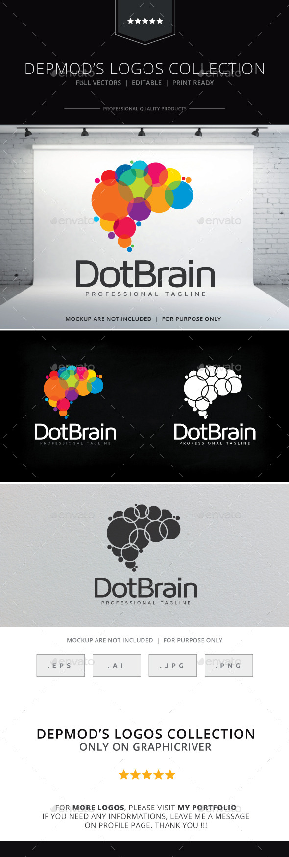 GraphicRiver Dot Brain Logo 10135770 GraphicRiver Dot Brain Logo 10135770