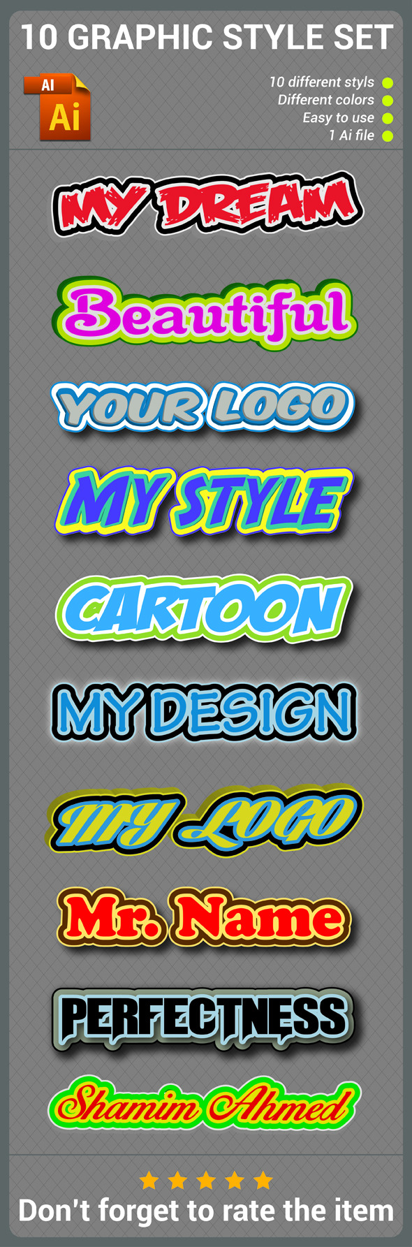 GraphicRiver Logo Graphic Style Set 10091420 GraphicRiver Logo Graphic Style Set 10091420