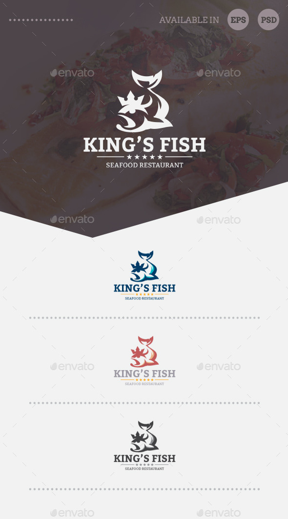 GraphicRiver King s Fish Logo Template 10137092 GraphicRiver King s Fish Logo Template 10137092