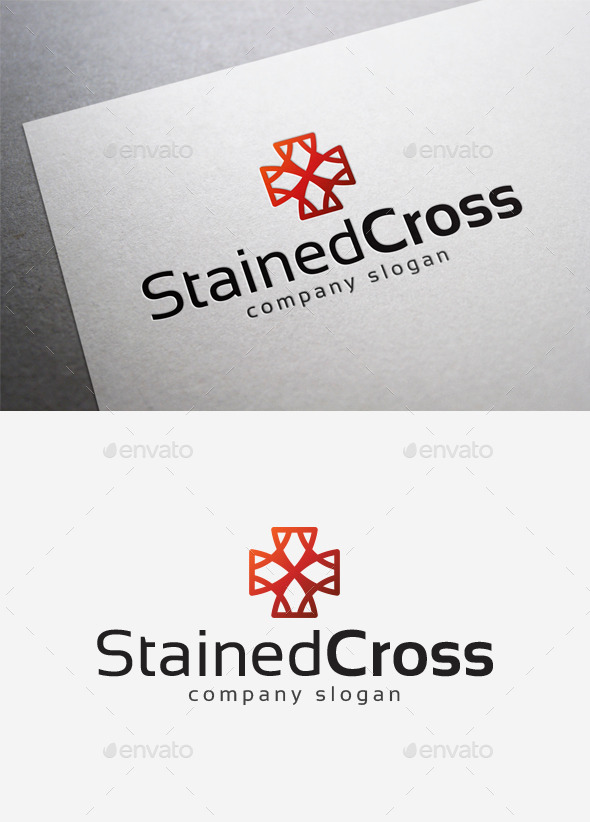 GraphicRiver Stained Cross Logo 10137097 GraphicRiver Stained Cross Logo 10137097