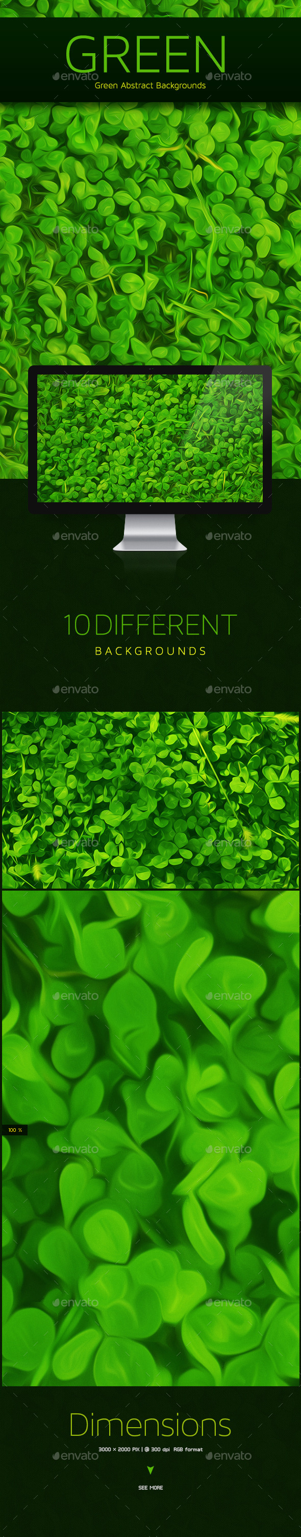 GraphicRiver Green Leaves Abstract Backgrounds 10137172 GraphicRiver Green Leaves Abstract Backgrounds 10137172