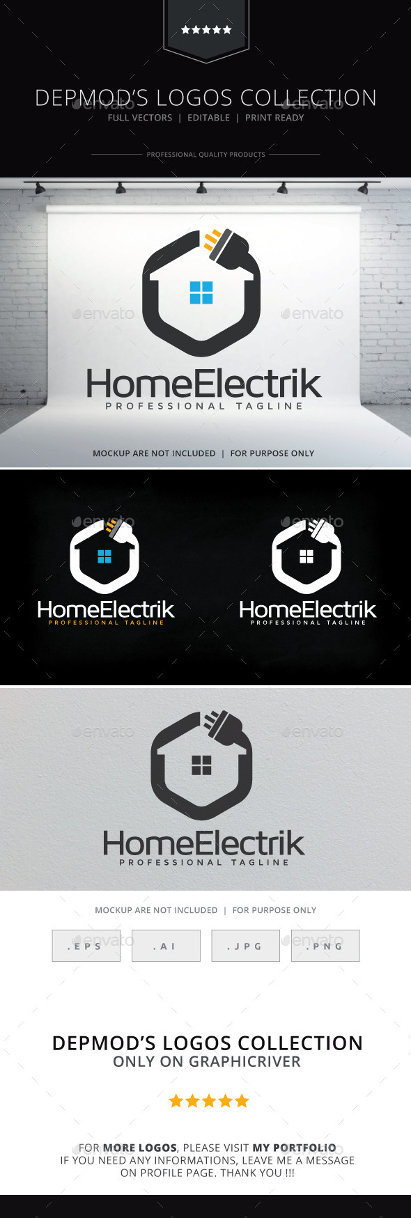 GraphicRiver Home Electrik Logo 10137628 GraphicRiver Home Electrik Logo 10137628