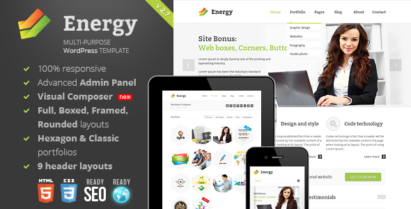 Energy -  Responsive Multi-Purpose Theme