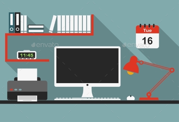 GraphicRiver Desktop Workplace 10140250 GraphicRiver Desktop Workplace 10140250
