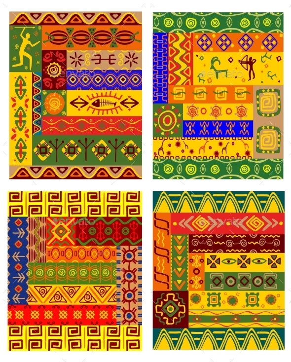 GraphicRiver Ethnic Abstract Pattern in African Style 10140418 GraphicRiver Ethnic Abstract Pattern in African Style 10140418