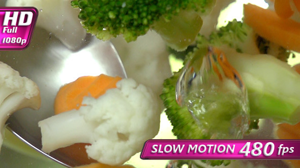 VideoHive Stirring Spoon Vegetables 10140461 VideoHive Stirring Spoon Vegetables 10140461