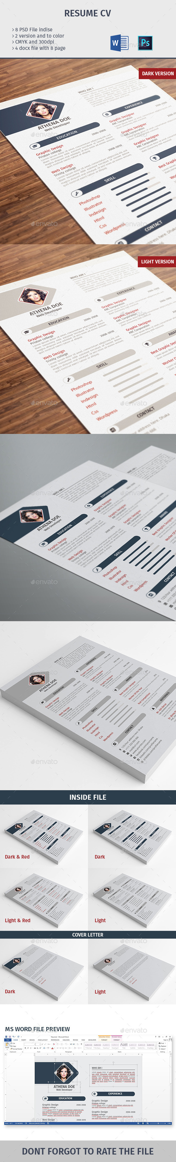 GraphicRiver Resume CV 10092923 GraphicRiver Resume CV 10092923