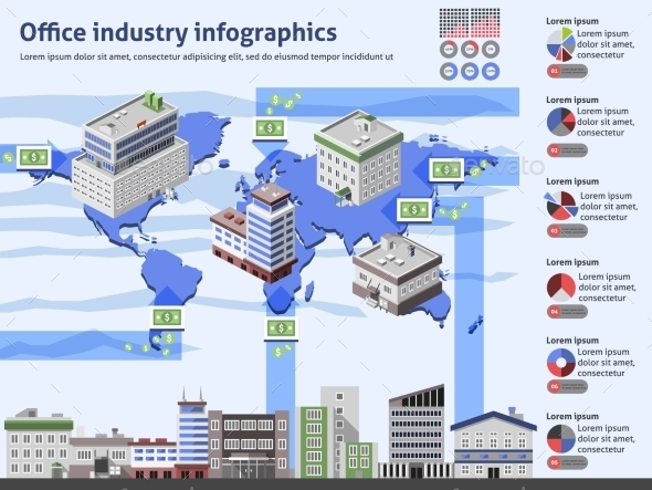 Office Industry Infographics (Infographics)