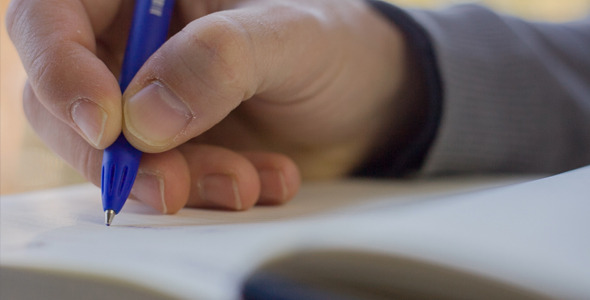 VideoHive Macro Writing Diary 10143696 VideoHive Macro Writing Diary 10143696