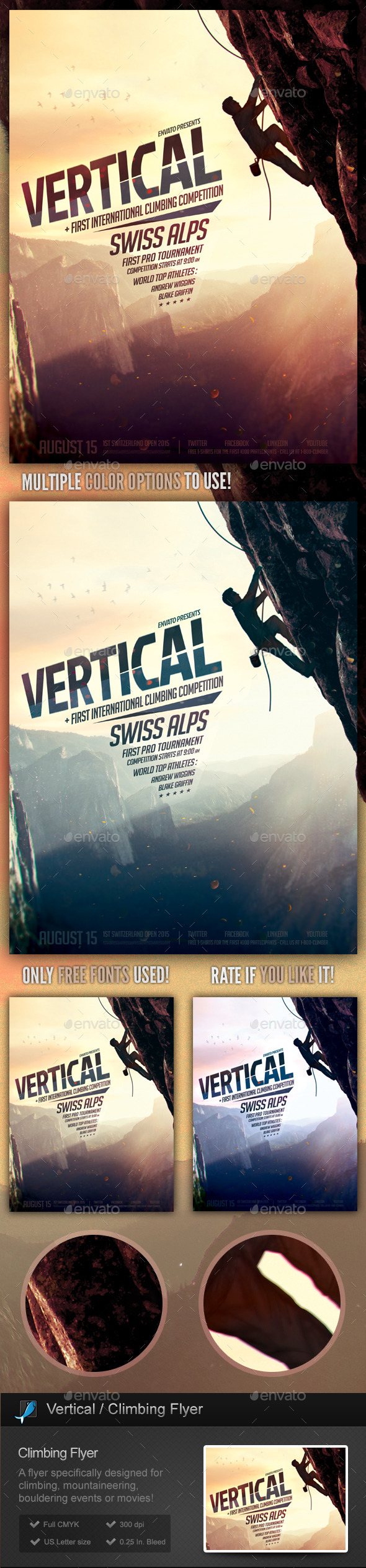 GraphicRiver Vertical Climbing Bouldering Flyer Template 10144158 GraphicRiver Vertical Climbing Bouldering Flyer Template 10144158