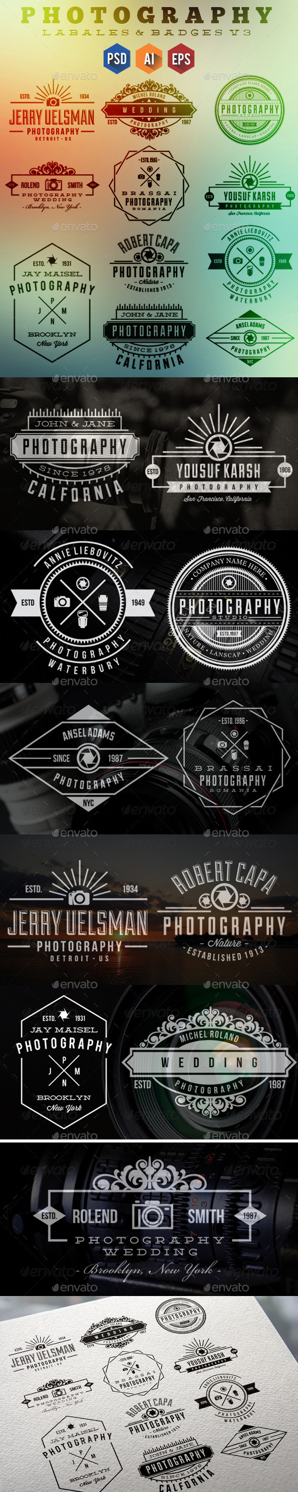 GraphicRiver 11 Photography Badges & Labels v3 10145471 GraphicRiver 11 Photography Badges & Labels v3 10145471