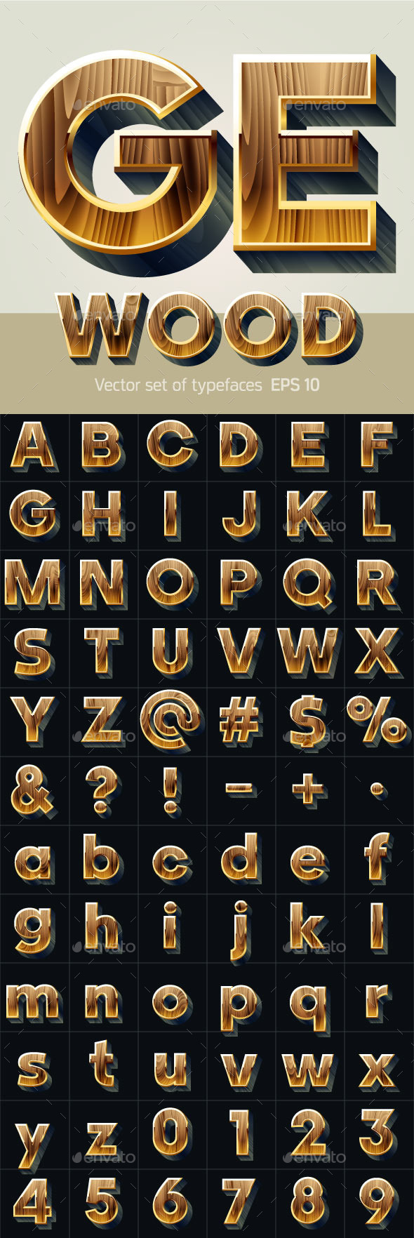 GraphicRiver Wooden Alphabet 10145855 GraphicRiver Wooden Alphabet 10145855
