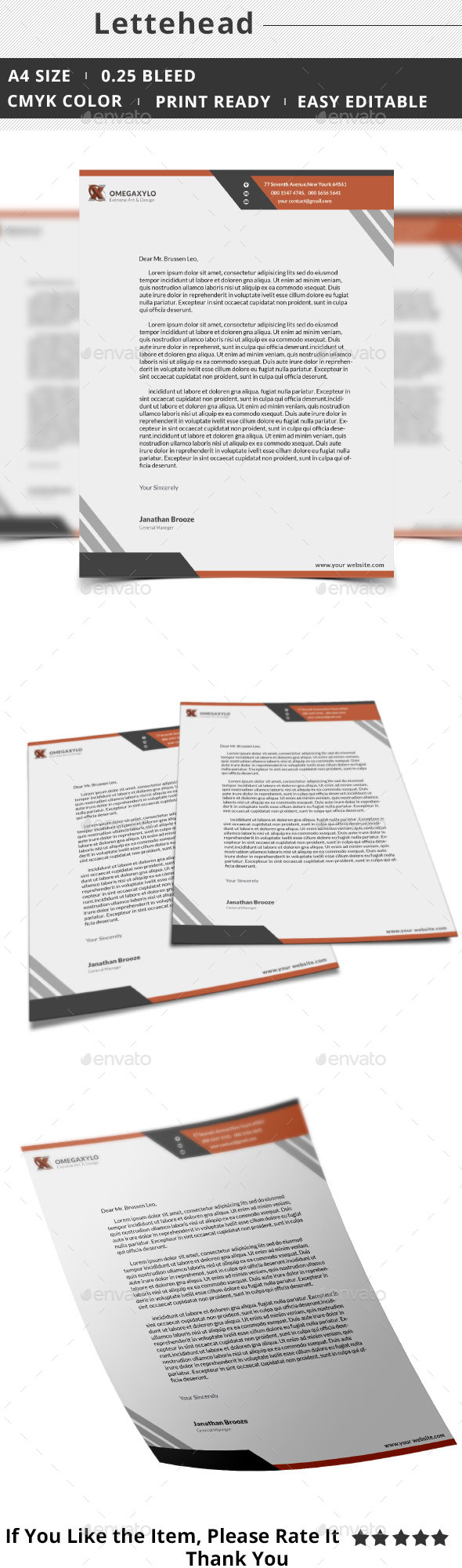 GraphicRiver Corporate Letterhead 10145937 GraphicRiver Corporate Letterhead 10145937