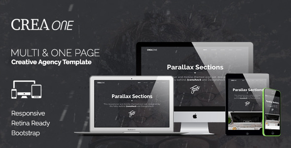 creaone - multi & one page creative agency template 