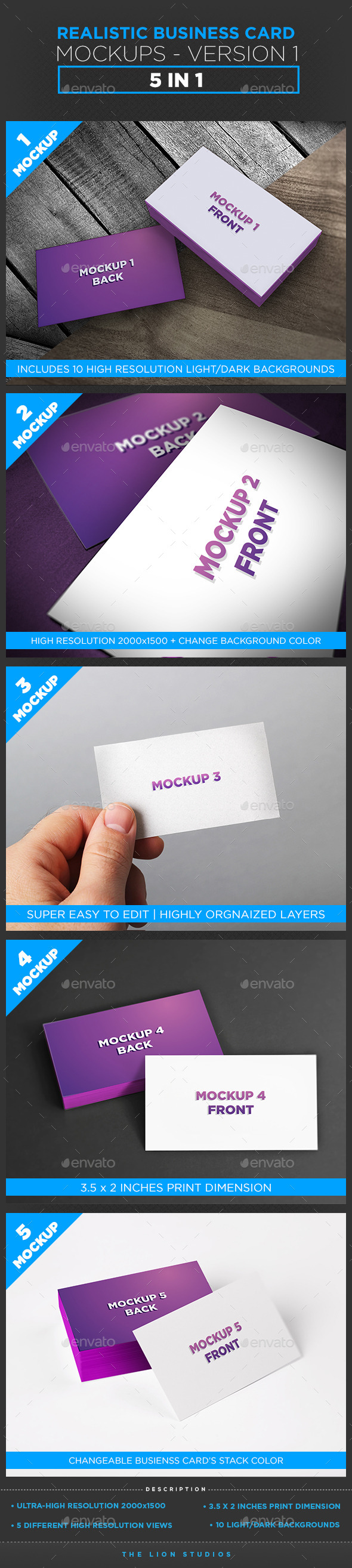 GraphicRiver Realistic Business Card Mockups Version 1 10100090 GraphicRiver Realistic Business Card Mockups Version 1 10100090