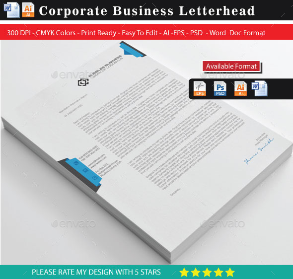 GraphicRiver Creative & Modern Letterhead with Word Docx 10147572 GraphicRiver Creative & Modern Letterhead with Word Docx 10147572