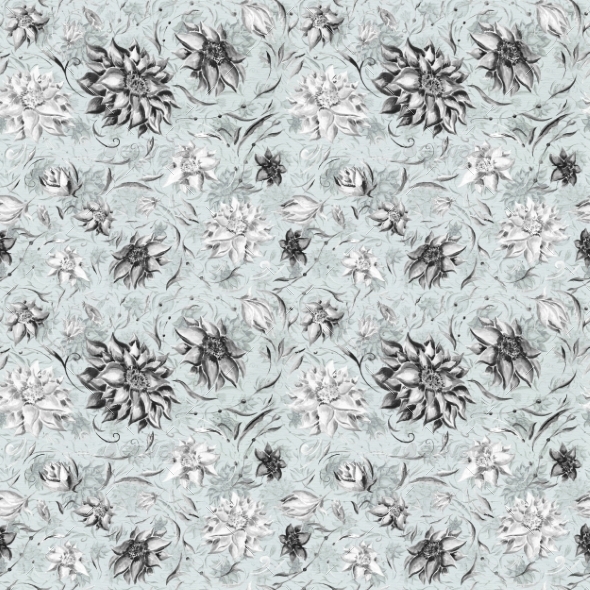 GraphicRiver Watercolor Gothic Pattern 10147615 GraphicRiver Watercolor Gothic Pattern 10147615