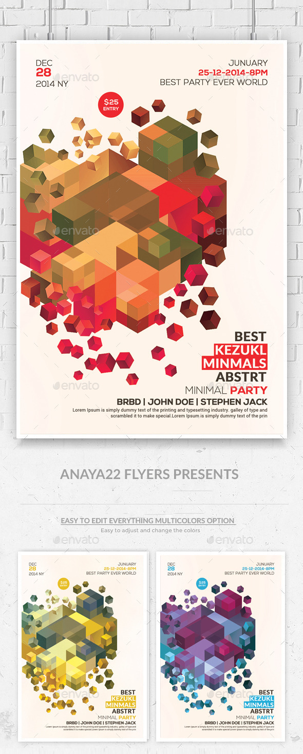 Minimal Abstract Flyer Templates Minimal Abstract Flyer Templates