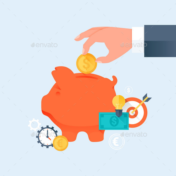 GraphicRiver Saving Money and Investment Business Concept 10125563 GraphicRiver Saving Money and Investment Business Concept 10125563